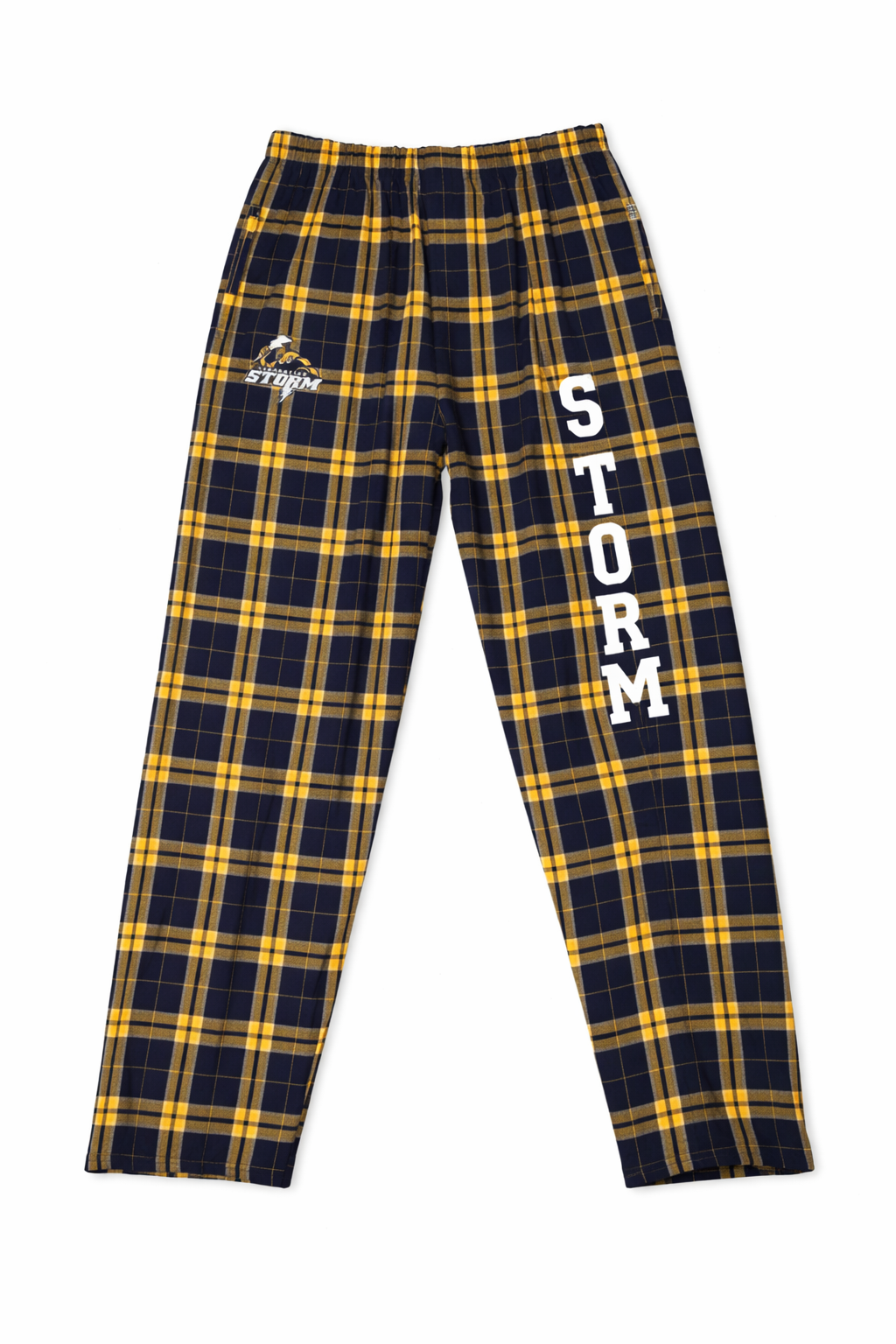 Navy & Gold Flannel Pants (Youth)