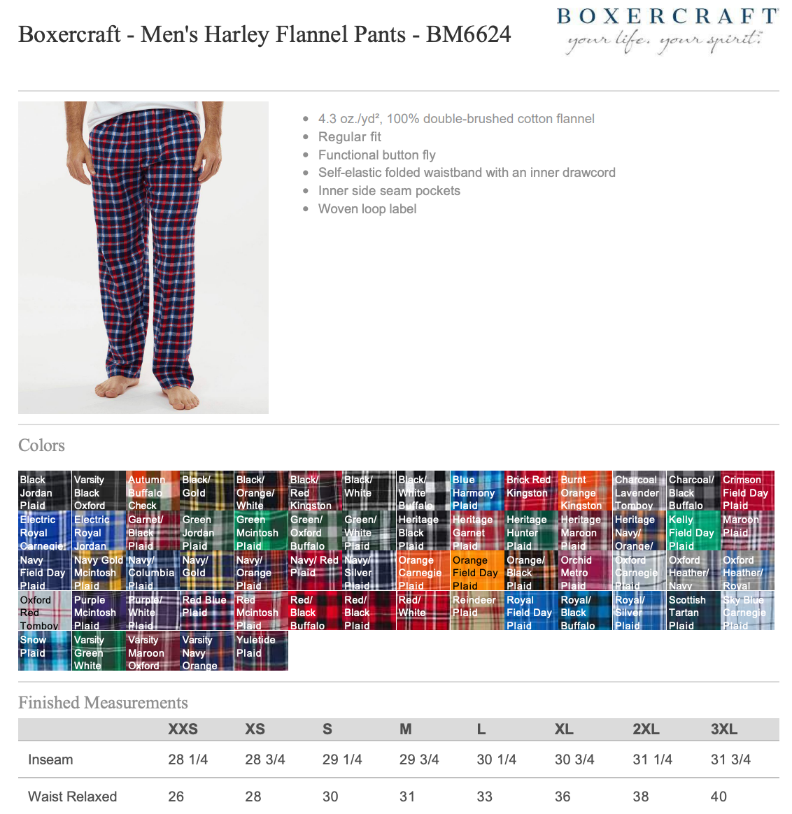 Navy & Gold Flannel Pants (Adult)